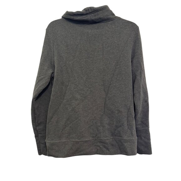 Puma Womens Cowl Neck Sweatshirt Size L Gray Purple Logo - Picture 6 of 6